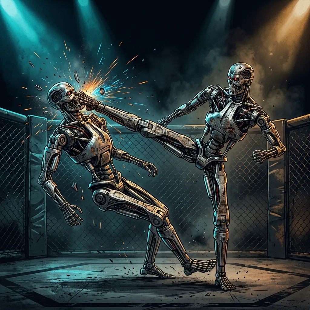 Enthauptung im Ring: T800 verliert Kopf bei Roboter-MMA und bewegt sich weiter