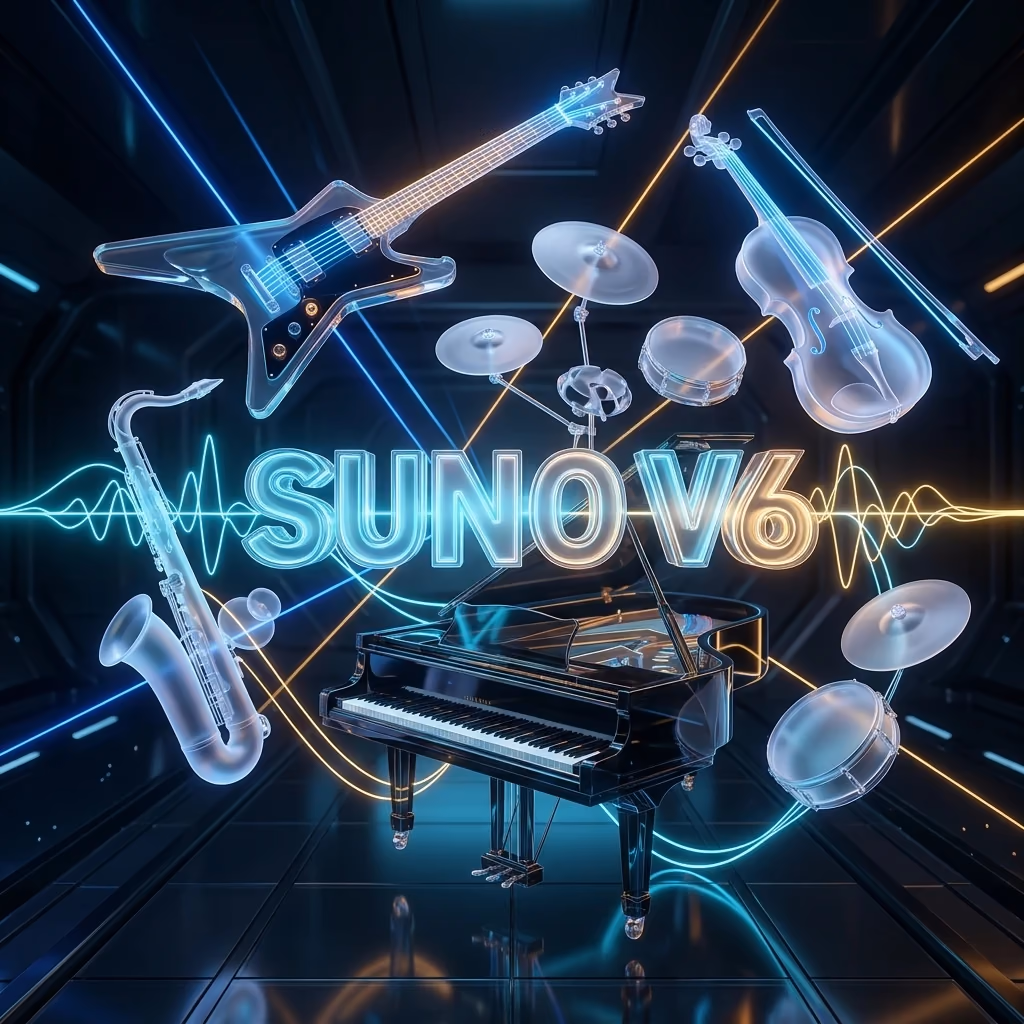 Suno v6: Neue Modellfamilie mit Text-Inpainting und Label-Allianz