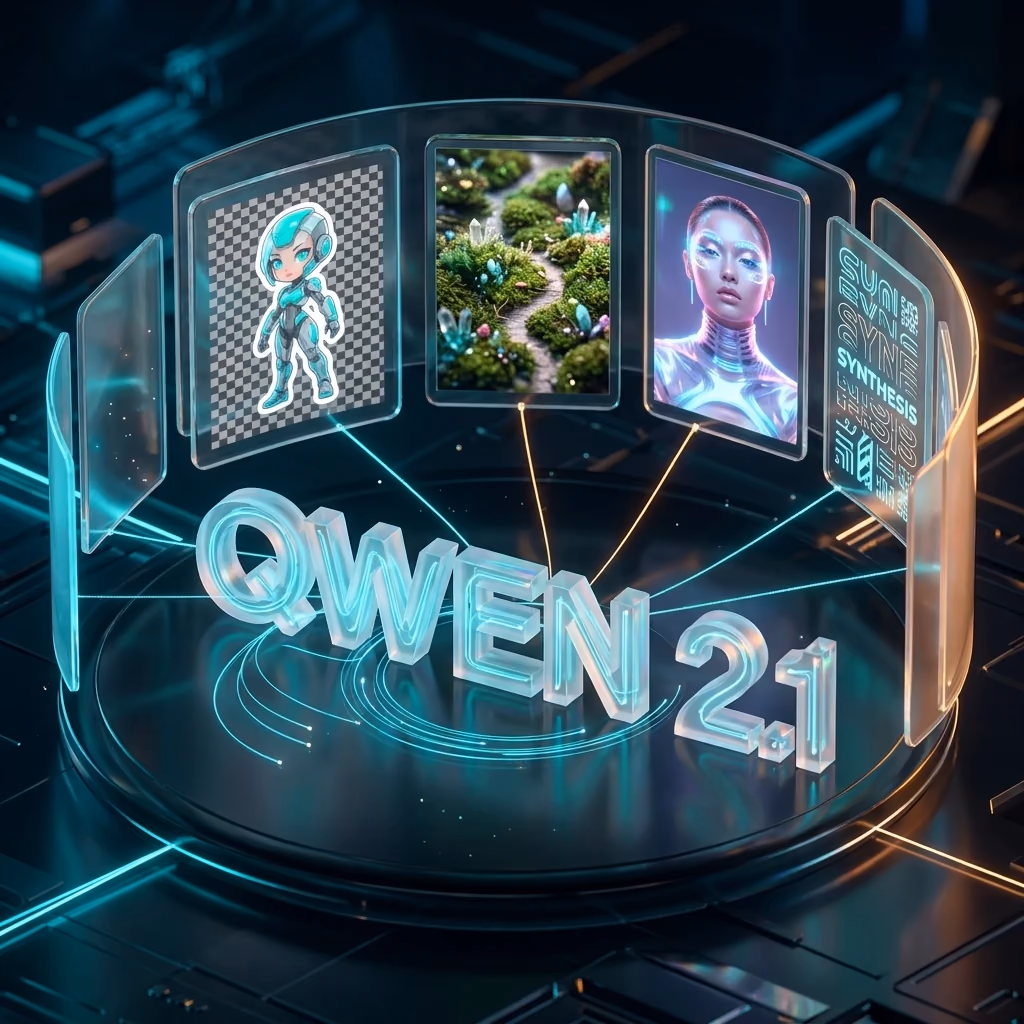 Qwen-Image-2.1: Alibaba öffnet 7B-Bildmodell mit nativer Transparenz und ComfyUI-Support