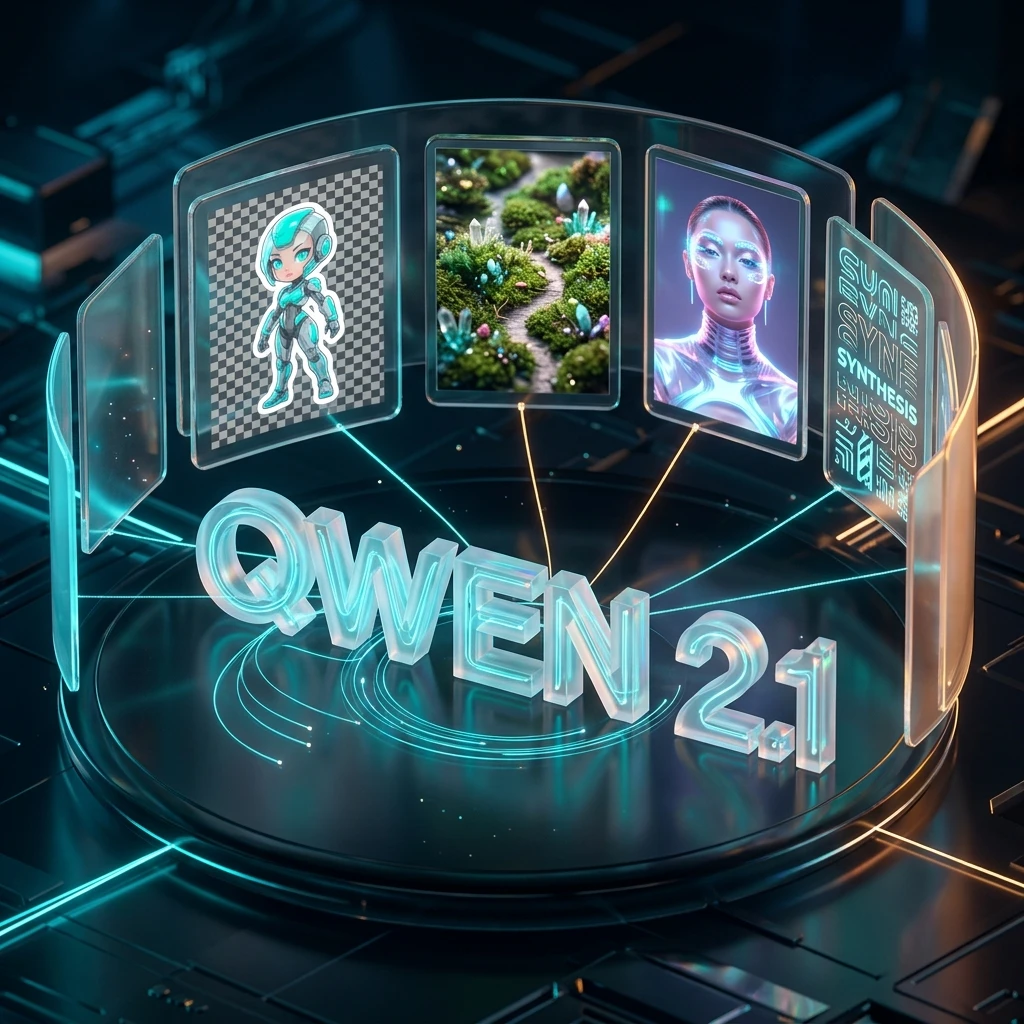 Qwen-Image-2.1: Alibaba öffnet 7B-Bildmodell mit nativer Transparenz und ComfyUI-Support