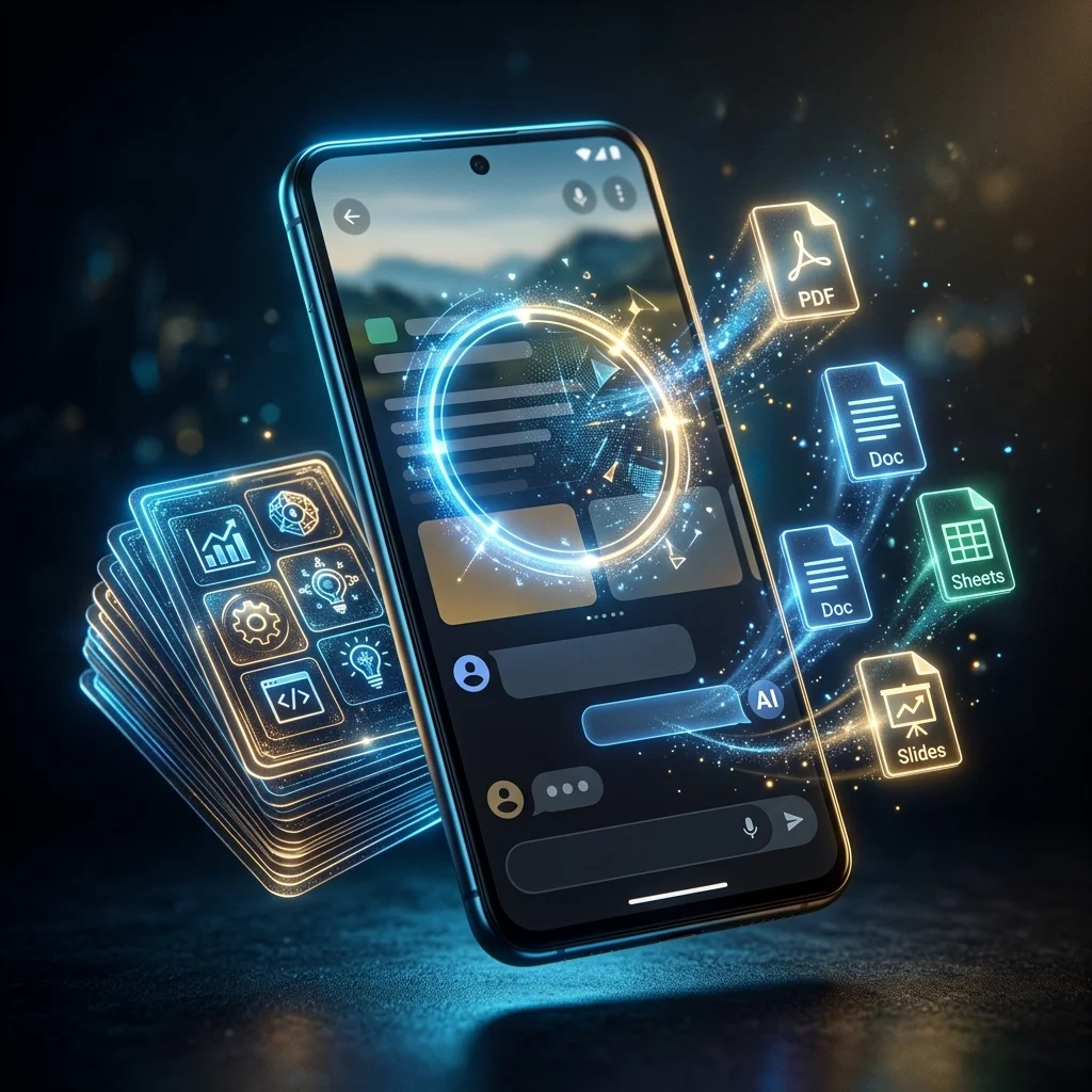 Gemini vor der I/O: Overlay, File-Export und Skills machen die App zur Systemschicht